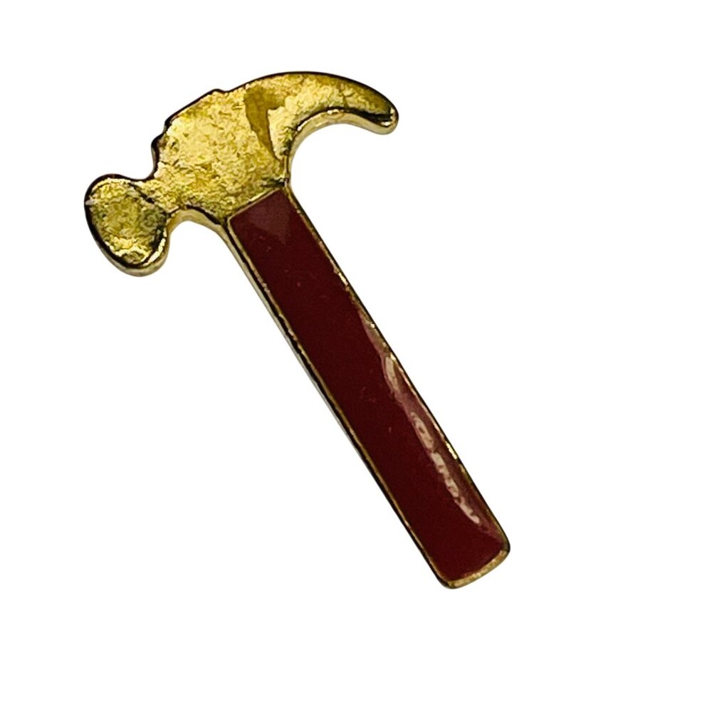 Cub Scouts of America Craftsman Hammer Handyman Lapel honor Pin w Original Back